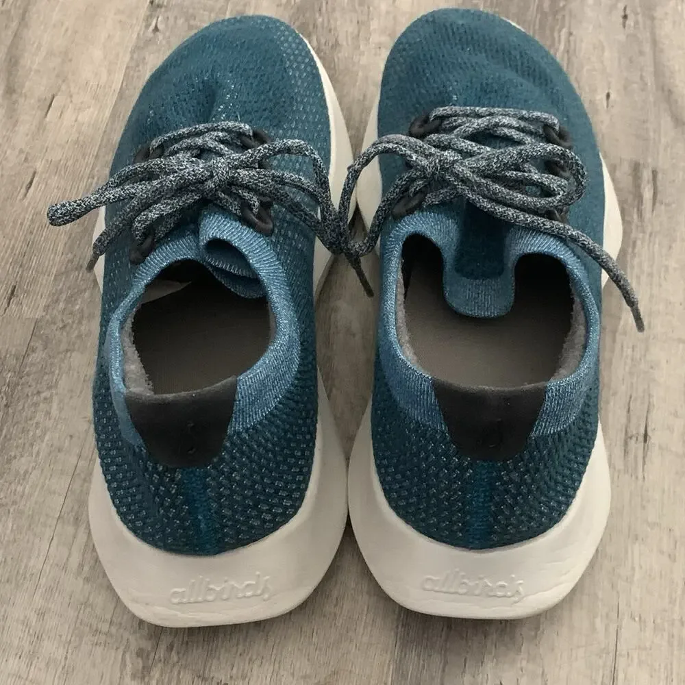 Allbirds TD Tree Dasher Mens Size 12 Teal Knit Running Athletic Shoes Sneaker